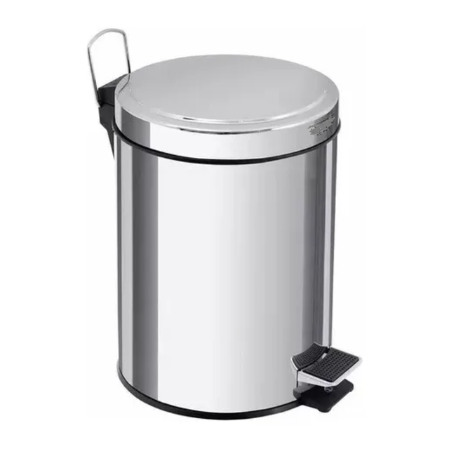 PAPELERA DE ACERO INOXIDABLE DE 8L